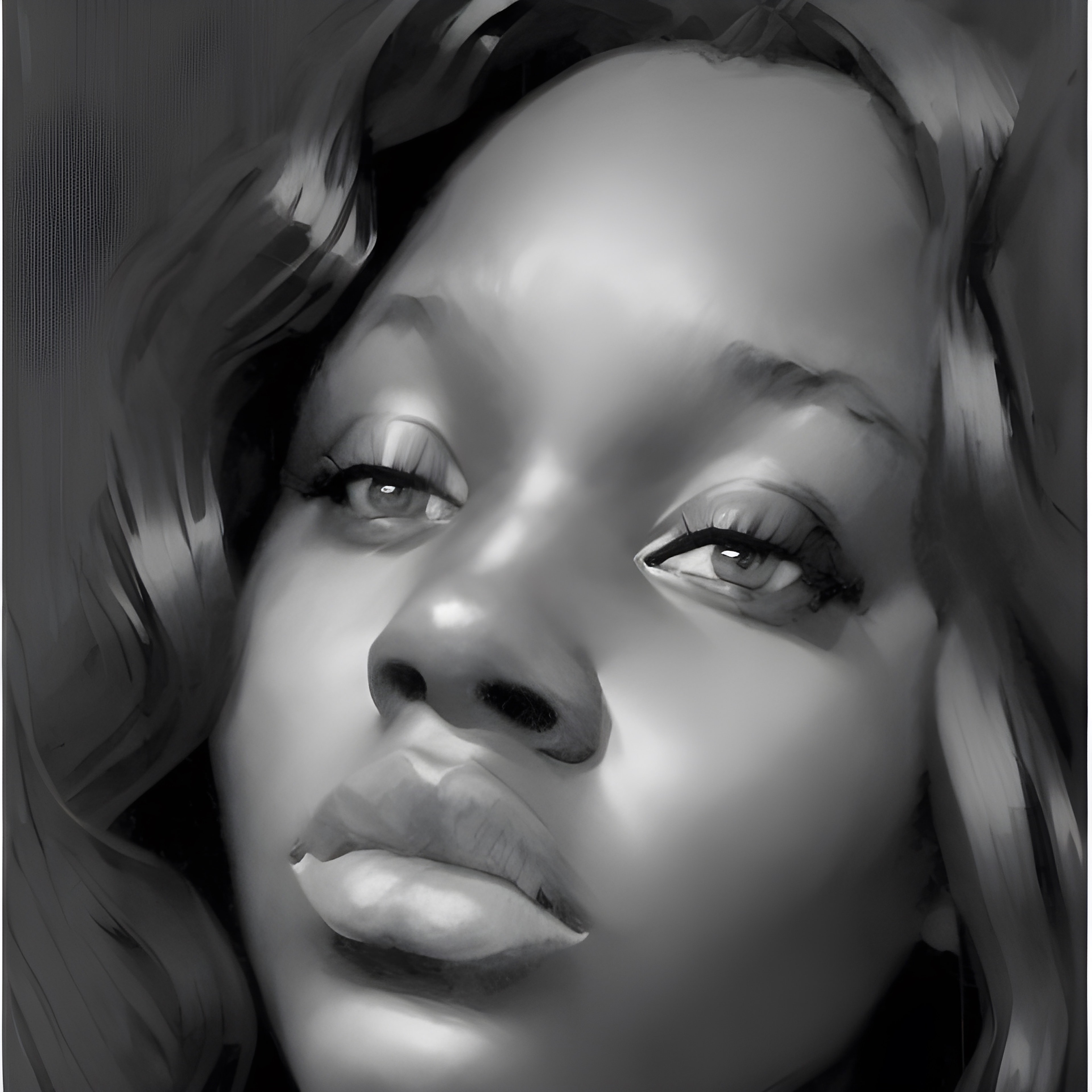 MIAMOR digital art portrait